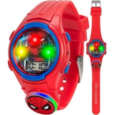 Accutime 아동용 마블 스파이더맨 디지털 쿼츠 시계 레드/블랙 SPD4483 152963