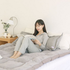 자가 발열 토퍼 두꺼운 먼지없는 사계절 토퍼 극세사 침대 겨울 매트리스 온수 온열, 본상품선택