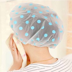 샤워캡 도트 방수 목욕 모자 헤어캡 살롱 욕실 샴푸캡, 색상랜덤 BL09038, 색상랜덤 BL09038, 1개