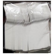 포크 (일회용 흰색 100입)X4, 4개, 100개입