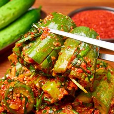 한 입 깨물면 아삭!하고 입안 가득 시원함이 퍼지는 수제 오이소박이, 1개, 1kg