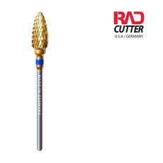 래드커터 쏙오프 글리터 하드컬러젤 소프트젤 중간그릿M 총알형 6미리 골드티타늄코팅, 1개