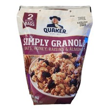 QUAKER 퀘이커 그래놀라 시리얼 978g 그라놀라 씨리얼, 1개