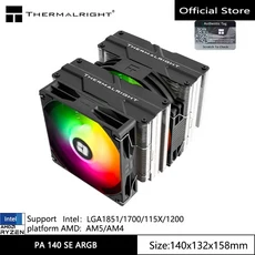 Thermalright Peerless AssAssin 140 컴퓨터 케이스 라디에이터 6개의 히트 파이프 GEN4.0 공냉식 LGA170, 02 PA 140 SE ARGB, 01 기타, 01 China Mainland