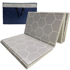 힐링캠프 3단 캠핑매트 특대형(300x230) + 전용가방, B.그레이