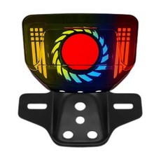 테일 램프 후미등 오토바이 후방 브레이크 경고 LED 조명 범용 스쿠터 정지 자전거 액세서리, 1)red light