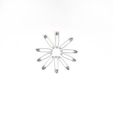 옷핀 소형 10개입 의류수선용 패션옷핀 브로치핀 세트, 1세트