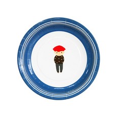 피플스파티 파티접시 죠이죠이 18cm, 블루, 2개, 18개