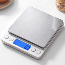 하늬홈 가정용 디지털 주방저울, SCF-1, 실버, 1kg