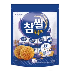 단짠 바삭한 크라운 참쌀 누룽지 과자간식, 216g, 10개
