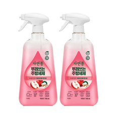 자연퐁 뿌려쓰는 주방세제 애플향 용기형 750ml x 2개