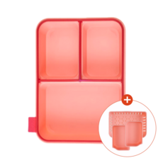 코코라커 캔디팟 칸막이 도시락통 유치원 유아 도시락 샐러드 직장인 도시락통 소풍도시락 전자레인지 도시락, 1개, 핑크