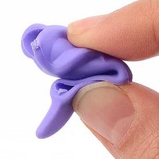 물결샵 돌고래모양 필기보조 펜그립 1P 방지 편리 유아 말랑 미끄럼 굳은살 교정 사용 문구