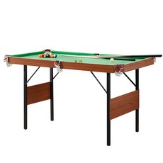 미니당구대 포켓볼다이 접이식 파티룸 게임 쓰리쿠션, 1.6m 우드 그레인 접이식 볼(블루), 1개