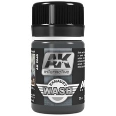 AK 模型舊化琺瑯排氣管漬洗液，AK2040模型排氣管舊化液，模型排氣管上色舊化必備, 35ml
