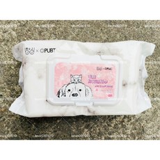 PUBT 寵物濕紙巾 純水濕巾 臭味滾 除臭 抑菌 無酒精 80抽 寵物清潔 洗澡 無螢光劑, 1個