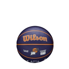 Wilson WNBA 플레이어 아이콘 농구 미니 - 사이즈 3 나피사 콜리어, 퍼플/오렌지