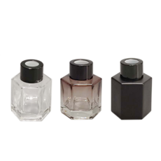 미니 헥사곤 디퓨저용기 투명 디퓨저 만들기 재료, 1개, 50ml, 투명_골드캡
