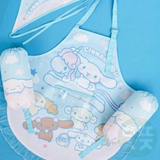 버터프랑 캐릭터 앞치마 토시 두건 3종 세트