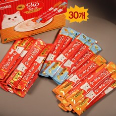 이나바 챠오츄르 고양이간식 14gX30개 코스트코, 420g, 1개, 혼합맛(참치,닭가슴살,가다랑어)