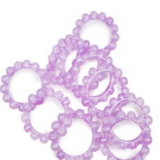 푸리 원모양 비즈 부자재 10p 왕구슬, 화이트