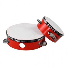 성인용 소품 공연 탬버린 4-6인치 악기 무용, 6in_화이트