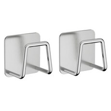 라이크스 무타공 초강력 하중 견디는 주방 수세미걸이, 실버, 6개