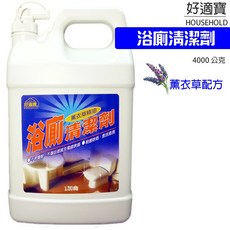 康潔薰衣草浴廁清潔劑 4000g 大容量補充瓶, 1個