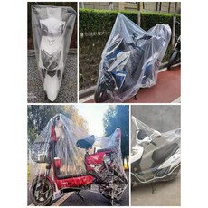 電動車摩托車塑料加厚防雨罩一次性防曬罩電動電瓶車防塵罩車衣, 均碼,兩個高壓加大款14元
