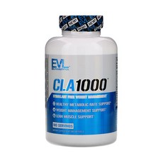 EVLution Nutrition CLA1000 Free Weight Management 이보루션 뉴트리션 CLA1000 180소프트젤 공액리놀레산 함유