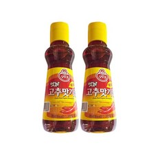 오뚜기 옛날 고추맛기름 210ml 2개, 1세트
