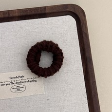 高彈力不勒髮髮圈 高馬尾髮繩 毛巾圈 深咖色