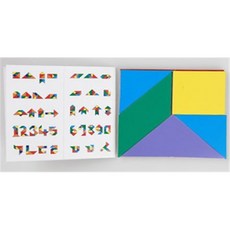 엔픽스유 자석 칠교놀이 15cm x 15cm 학생용 자석칠교놀이