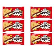 해태 시모나 크런치 킹 바삭한 초코 샌드 옛날 아이스크림, 24개, 120ml