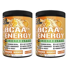 EVLUTIONNUTRITION BCAA 能量電解質 柳橙芒果, 2個, 333g