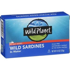 Wild Planet Wild Sardines In Water No Salt Added -- 4.4 oz, 1개