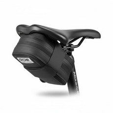 UNIQOCK 자전거 시트 백 자전거 안장 가방 자전거 스트랩 온 안장 가방 사이클링 가방 모든 필수품을 위한 방수 자전거 가방 산악 로드 바이크용 자전거 가방, 블랙 1