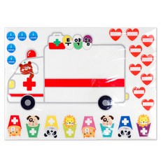 유니아트 어린이집환경판 (펠트) 투약함 유치원환경판