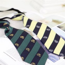 [혹스아이] F4기본타이 (그린 옐로우) 남아넥타이 아동소품 스쿨룩 남아패션아이템