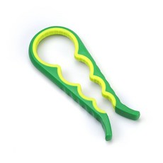 多功能四合一開罐器 省力開蓋神器 廚房萬用開瓶器, 【四合一開蓋器】綠色, 1個