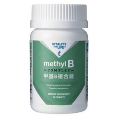 VITALITY FOR LIFE 甲基B複合錠 提升體力促進新陳代謝, 1個, 甲基B複合錠60粒