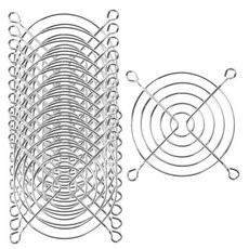 uxcell 80mm x 80mm 팬 그릴 메탈 PC 컴퓨터 냉각 팬 핑거 가드 실버 톤 10팩