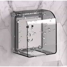 욕실 샤워 무타공 방수 콘센트 안전 커버, 01정사각콘센트C-블랙, 1개