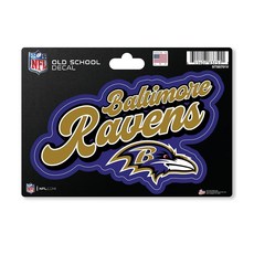 148571 Rico Industries NFL 풋볼 캐롤라이나 팬서스 빈티지 룩 4\" X 6\" 데칼, Baltimore Ravens Vintage Look
