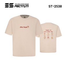 스펙트럼 아울렛 ST-2538 데일리 코튼 반팔티 배드민턴 피클볼 탁구 스포츠웨어