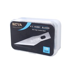 120팩 #11 취미 블레이드 리필 정확한 나이프 스틸 교체 블레이드 공예 취미 스크랩 북 스텐실 정밀 아트 건축 모델링용 보관 상자 포함, 120팩 #11 취미 블레이드 리필, 정확한 나이프 스