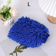 세차용 장갑 셔닐 플러시 두꺼운 양면 자동차 용품 청소 도구 액세서리 디테일링, 05 Blue L