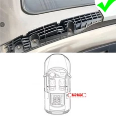호환 하프 뷰 선 루프 용 루프 랙 커버 Hyundai IX35 TUCSON 2011- 전면 후면 왼쪽 오른쪽 지붕 수화물 바, 01 Rear Right-BJ