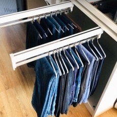 웬카 붙박이장행거 옷장 레일행거 세로형, 30B