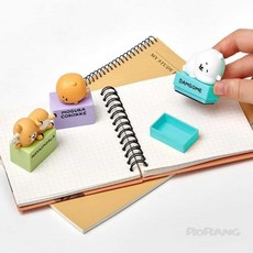 로랑마켓 스탬프 랜덤 피규어 귀여운스탬프 스템프아트 선생님도장